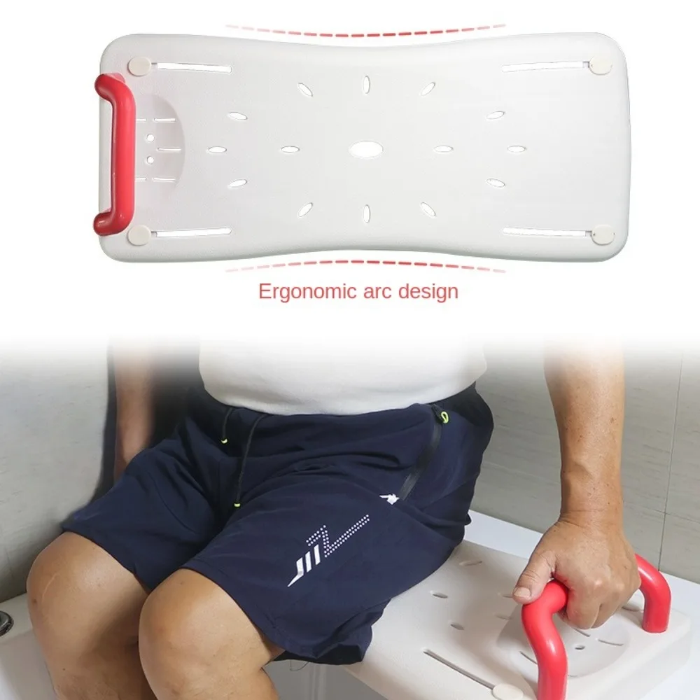 

With Handle Bathtub Shower Board With Rounded Corners Adjustable Bathtub Bench Non -slip Suspended Bath Seats Bathtub