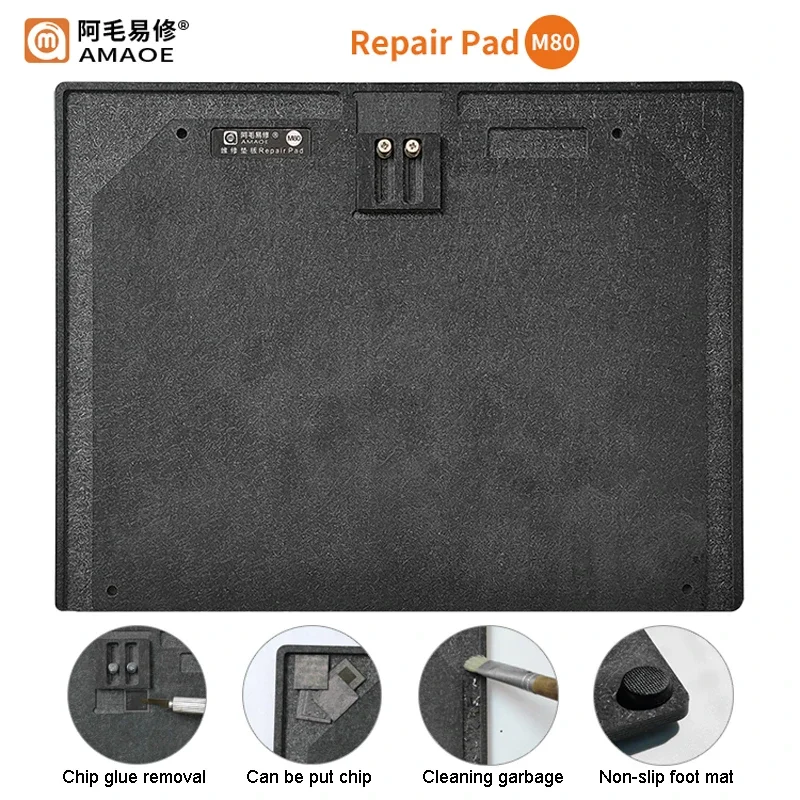 Phone Repair Pad Mutifunction Pedra Sintética Quick Chip ic Cola Remover Solda Ferramentas de Retrabalho Amaoe-m80