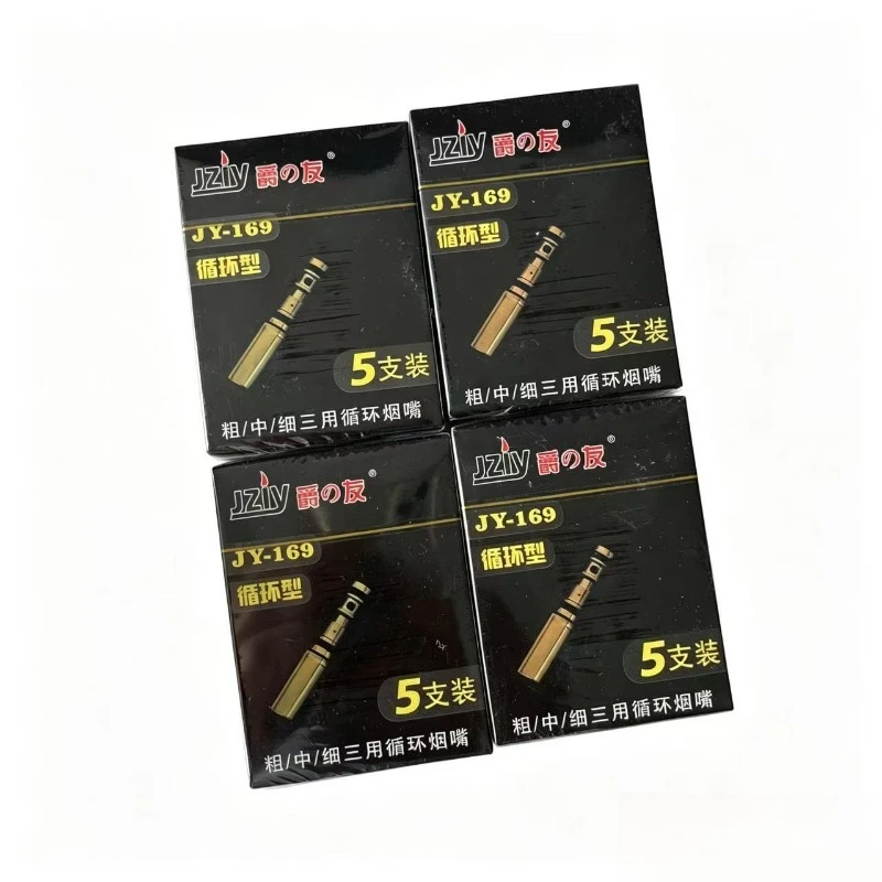 4/8 Boxes New Design Men's cigarette holder filter tip Washable Reusable Tar Filtration Reduce Tar Tobacco Cigarette filter view 3