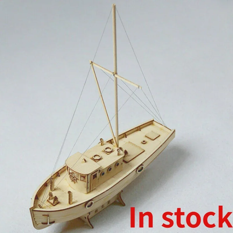 

DIY 1/30 Hand Assembled Wooden Sailboat Model Kit Puzzle Toy Sailboat Model Boat Gift Kids and Adult Toys