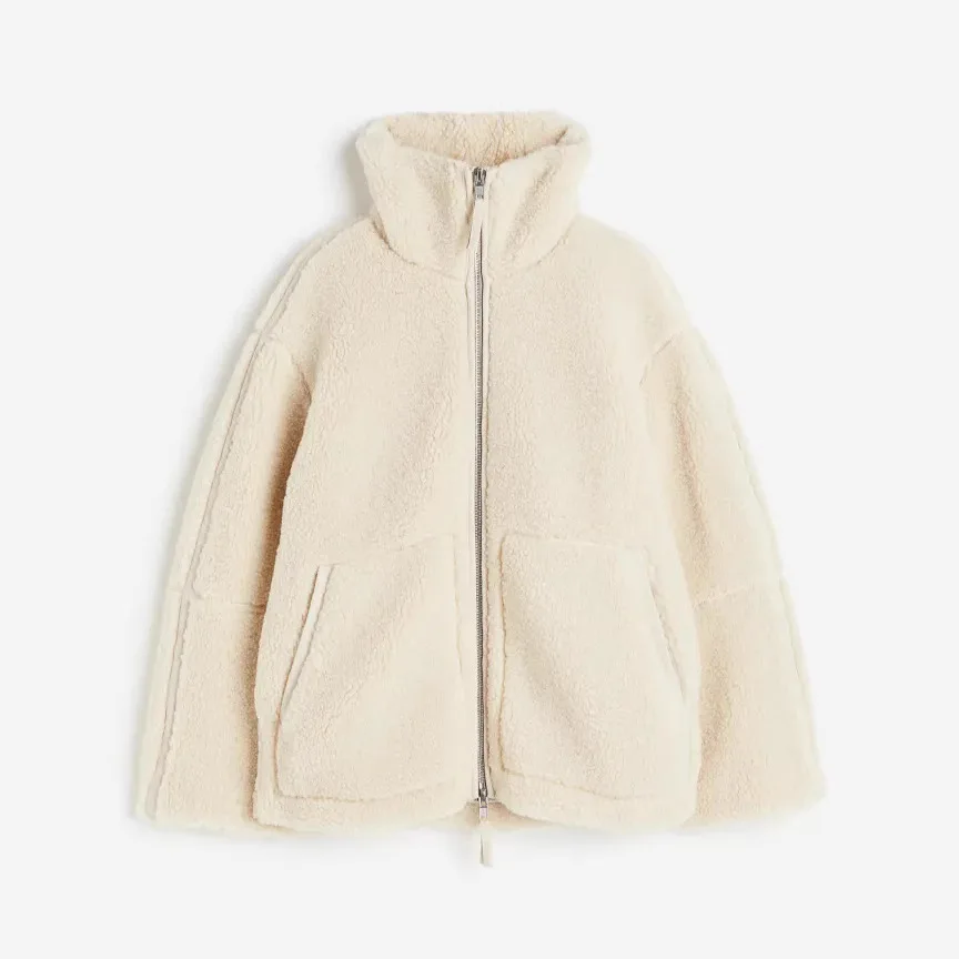  Loose Warm Coat Winter Turtleneck Warm Thick Jacket Double-sided Velvet Fashionable Women's winter sheepskin coat New outerwear