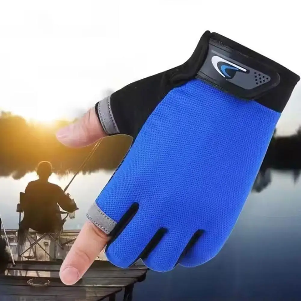 Hochelastische, atmungsaktive Halbfinger-Handschuhe aus Eisseide mit Sonnenschutz für Männer und Frauen, 1 Paar, dünne Outdoor-Handschuhe zum Radfahren, Fahren, Angeln