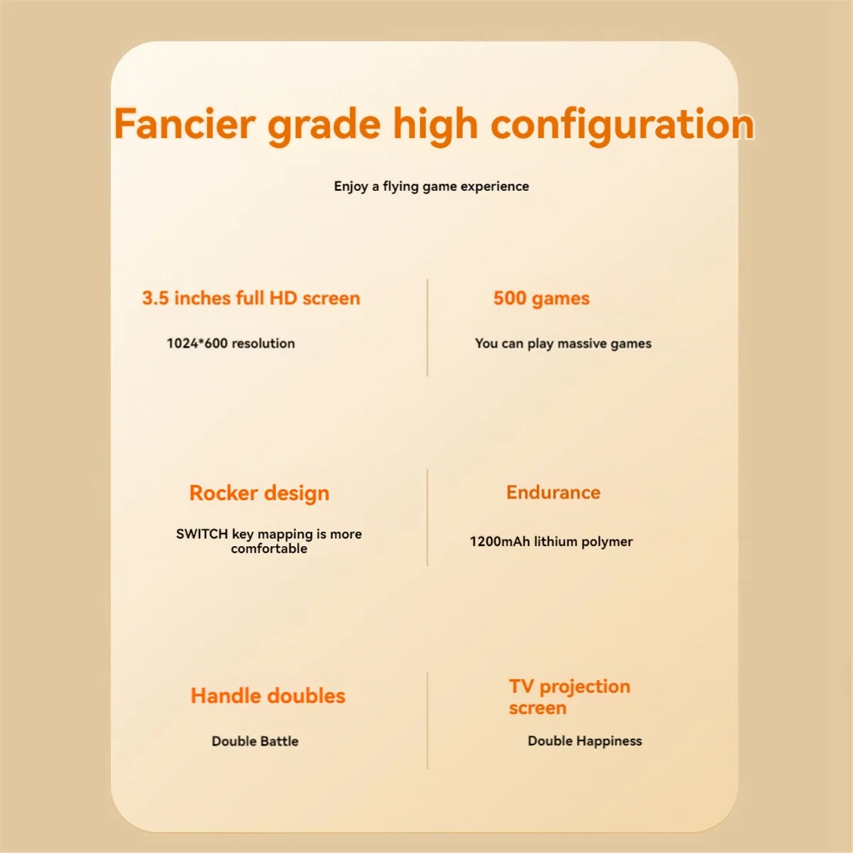 ADEGBO-وحدة تحكم ألعاب فيديو محمولة محسنة 500 في 1 3.5 بوصة ريترو أركيد أحمر