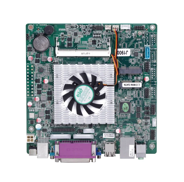 

ELSKY EM6900D Gaming Motherboard With J1900 DDR3 Max 8GB RAM SATA3.0 MSATA VGA LVDS Realtek ALC662 HD DC Power