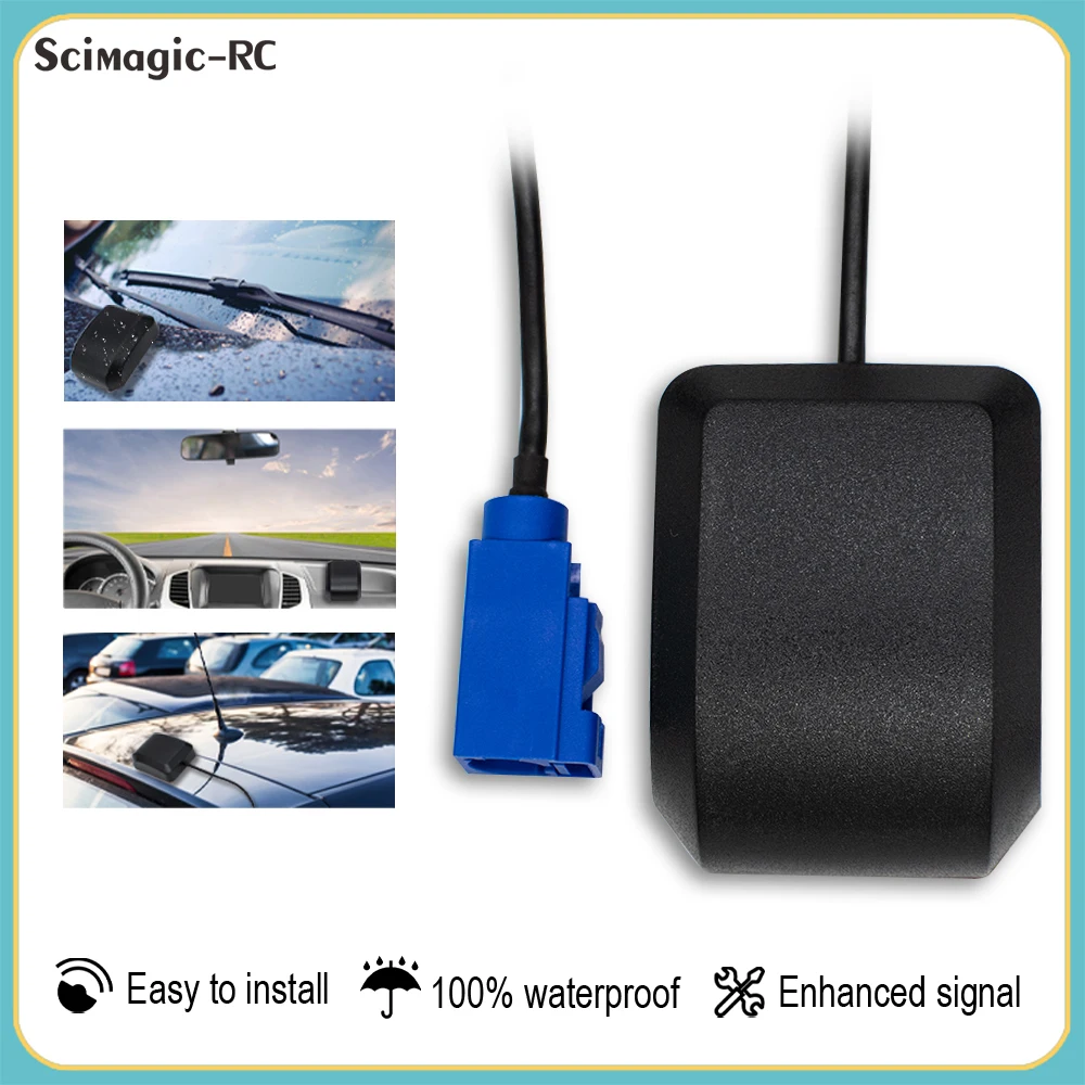 1/2pcs Gain GPS Antenna Car Active Vehicle GPS Antenna With SMA/FAKRA-C Male Connector 28dB