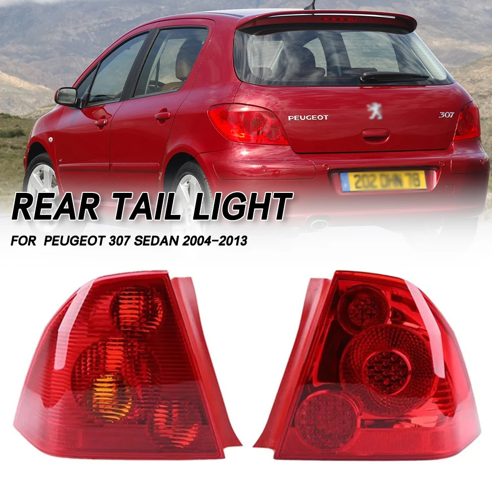 

Left/Right Side Car Tail light Rear Bumper Light Stop Brake Lamp Turn Signal Warning For Peugeot 307 Sedan 2004-2013