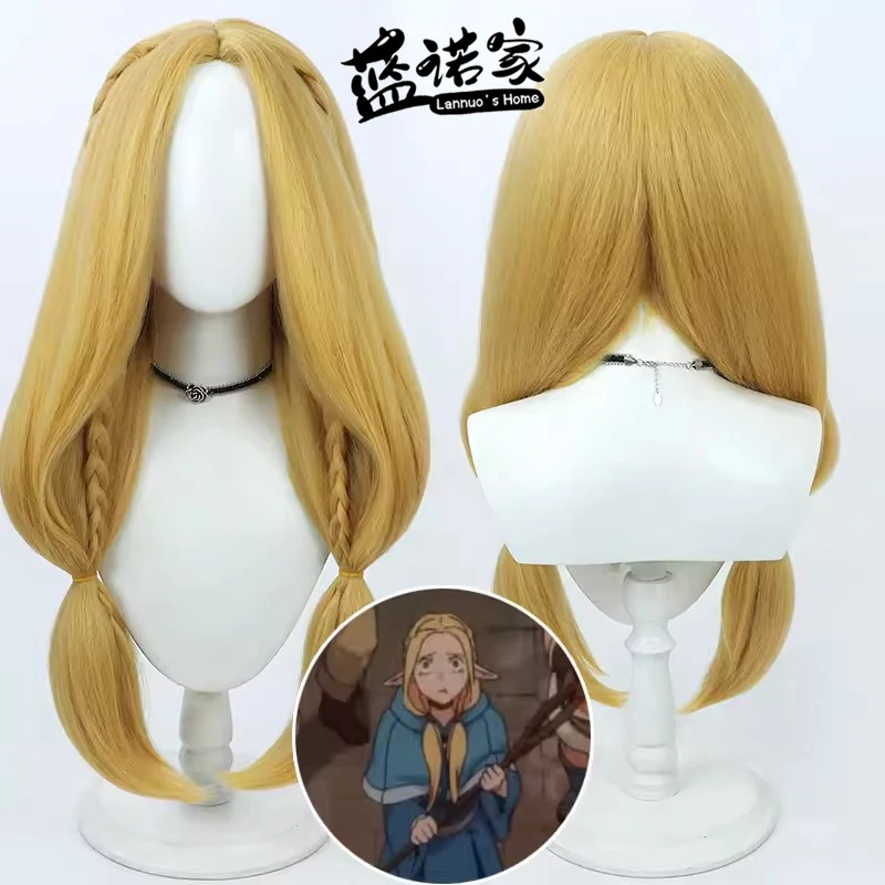Anime Delicious in Dungeon Marceline Cosplay Wig Halloween Carnival Party Props Synthetic Hair Heat Resistant Fiber + Wig Cap