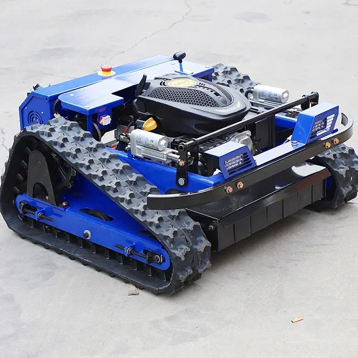 

Upgraded Version power force lawn mowers garden robot lawn mower automatic 800mm cutting width rubber crawler mower