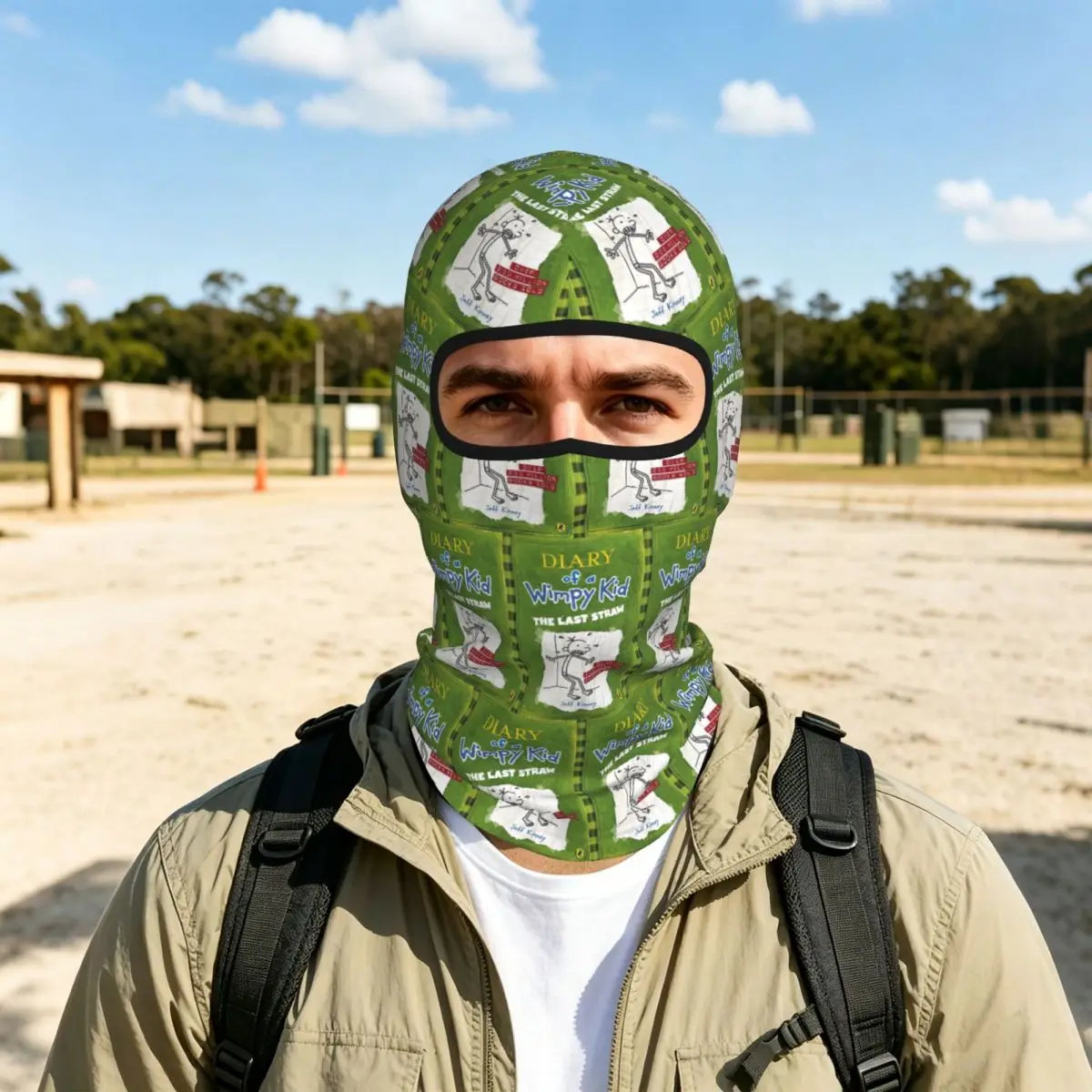 Diary Of A Wimpy Kid The Last Straw Cover Breathable Balaclava Full Face Mask Sun Protection Neck Gaiter For Motorcycle Outdoor
