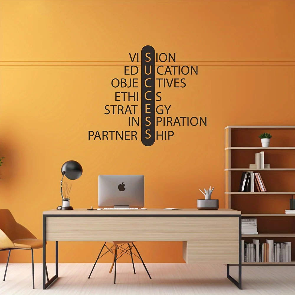 Contemporary Success Wall Stickers Inspirational Quotes For Teamwork And Education Perfect For Office Classroom And Home Decor