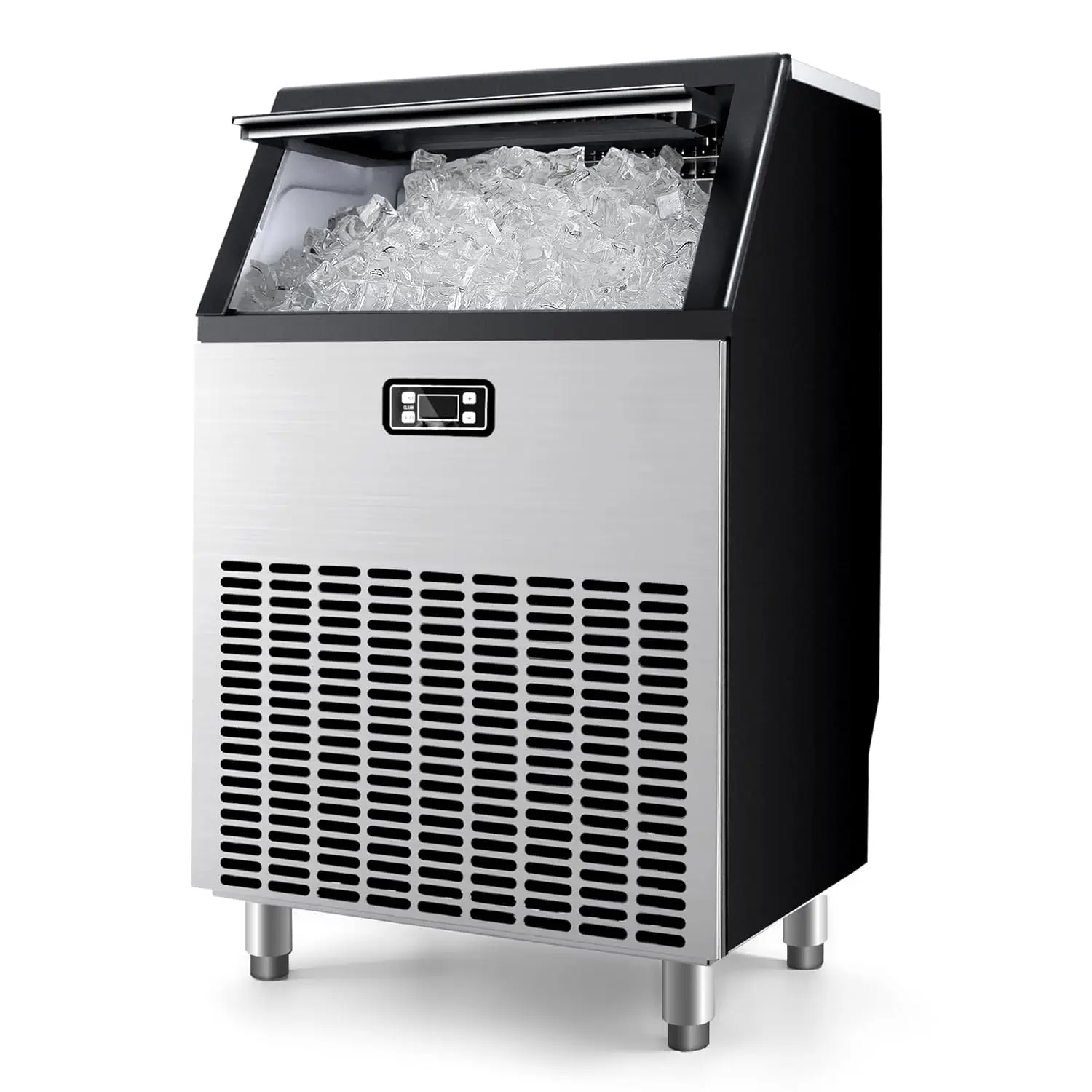 

Commercial Ice Maker Machine 200lbs Daily Output Under Counter ice Machine with 65lbs Ice Storage Capacity Perfect for Home