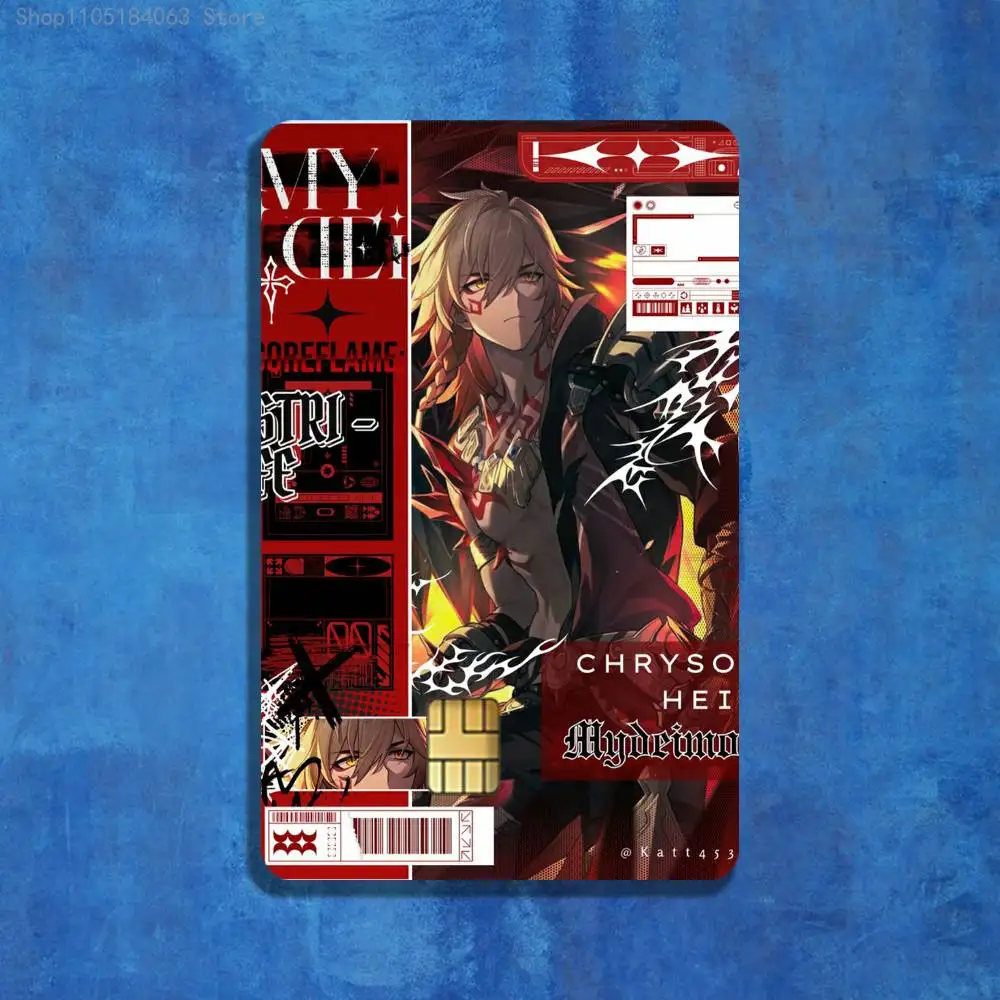 Mydei Honkai Star Rail Stickers Credit Visa Debit Bank Charge Card Bus Metro Waterproof Sticker Decal Decoration - Image 4