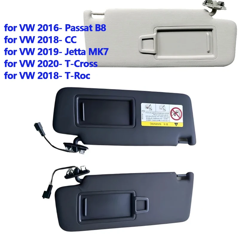 

For Golf 7 Magotan B8 for VW 2018- CC Car Sun Visors Side Sun Visor Sunshade with Mirror Car UV Strong Light Vehicle Sunshade