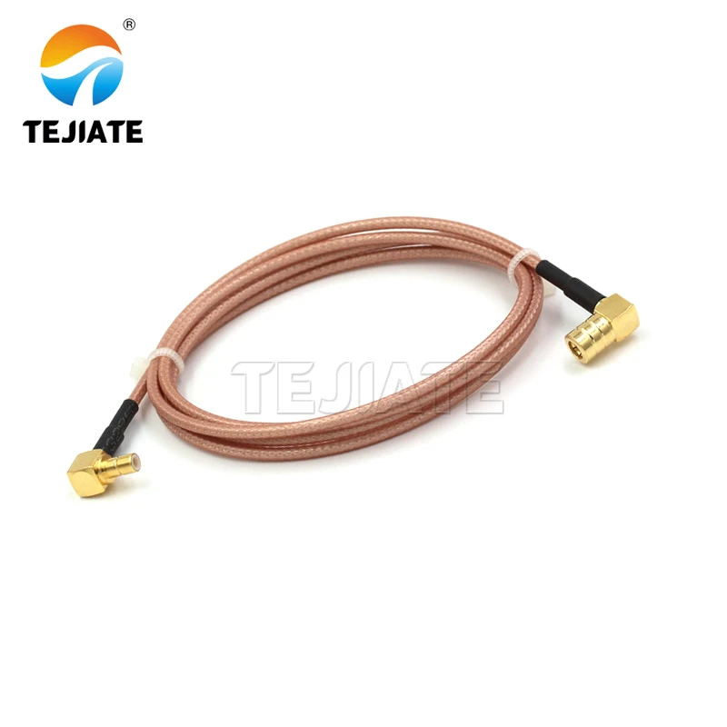 1PCS SMB bent male female to SMB bent male female adapter wire SMB-JW SMB-KW RF wire RG316 coaxial impedance 50 ohms