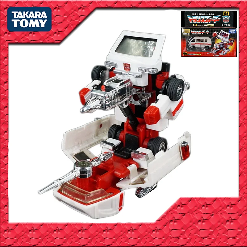 

In Stock Original TAKARA TOMY Transformers G1 Ratchet TFE06 PVC Anime Figure Action Figures Model Toys