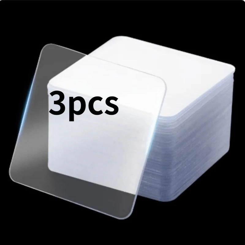 3pcsDouble Sided Tape Strong Adhesive Patch Waterproof No Trace Transparent Sticky Pads For Car Home Office School Decorations