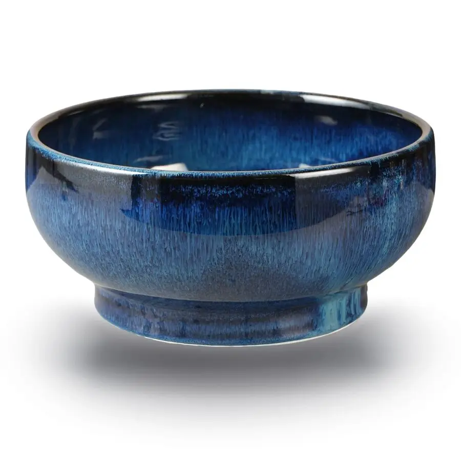 

Large Salad Bowl,Decorative Fruit Bowl,Kitchen Ceramic Bowl for Fruit amp Salad,120 oz Footed Serving Bowl for Entertaining star