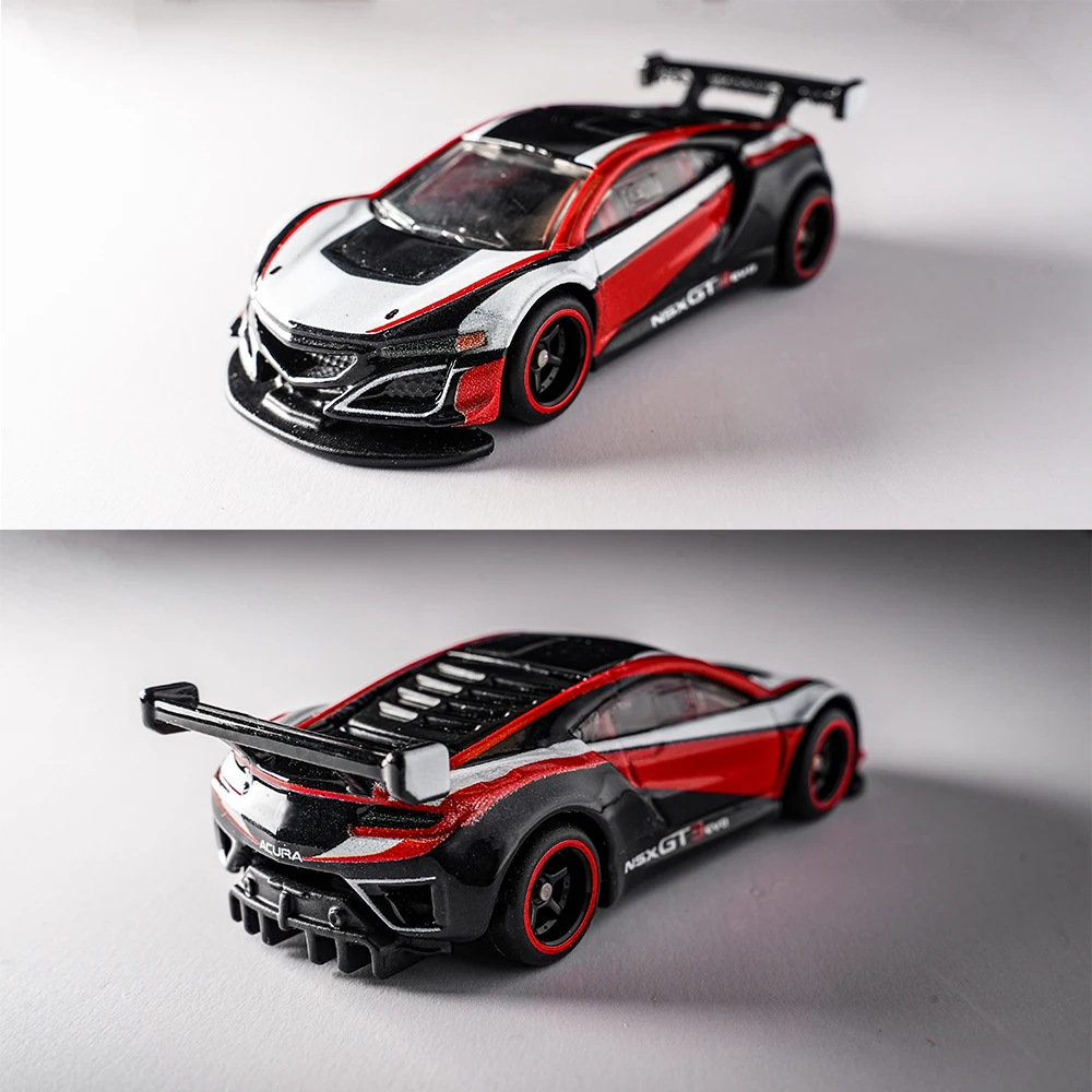 عجلات دائرية سوداء وحمراء موديل 1/64 مع إطارات مطاطية ثابتة تأتي مع مسامير لأجزاء تجديد نموذج Diecast 4 قطعة مجموعة واحدة