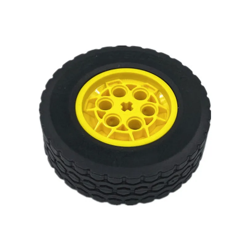 Pièces techniques en vrac pour roues de moto, fente d'engrenage de roue, piste, taille de moto, voiture Inoler, JOimporter Night, puzzle en brique, 4 pièces, 50 pièces, 100 pièces