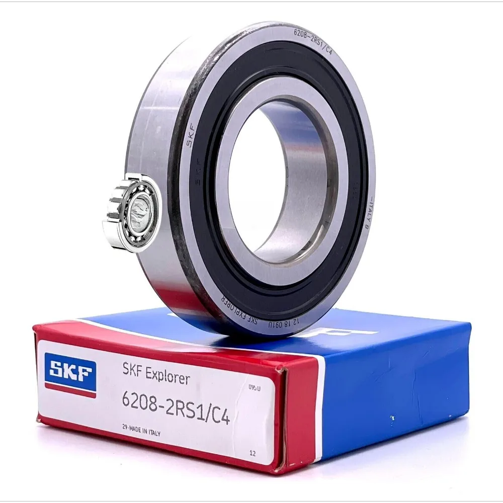 

Шариковый подшипник SKF 6208 2RS1 C4 с глубоким желобом, с резиновым уплотнением, 40x80x18 мм