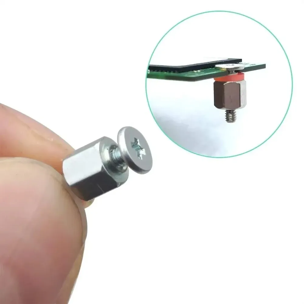 New Metal M.2 SSD Screws Black Screws Hex Standoffs Hard Drive Screws With Screwdriver SSD Mounting Kit for Laptop