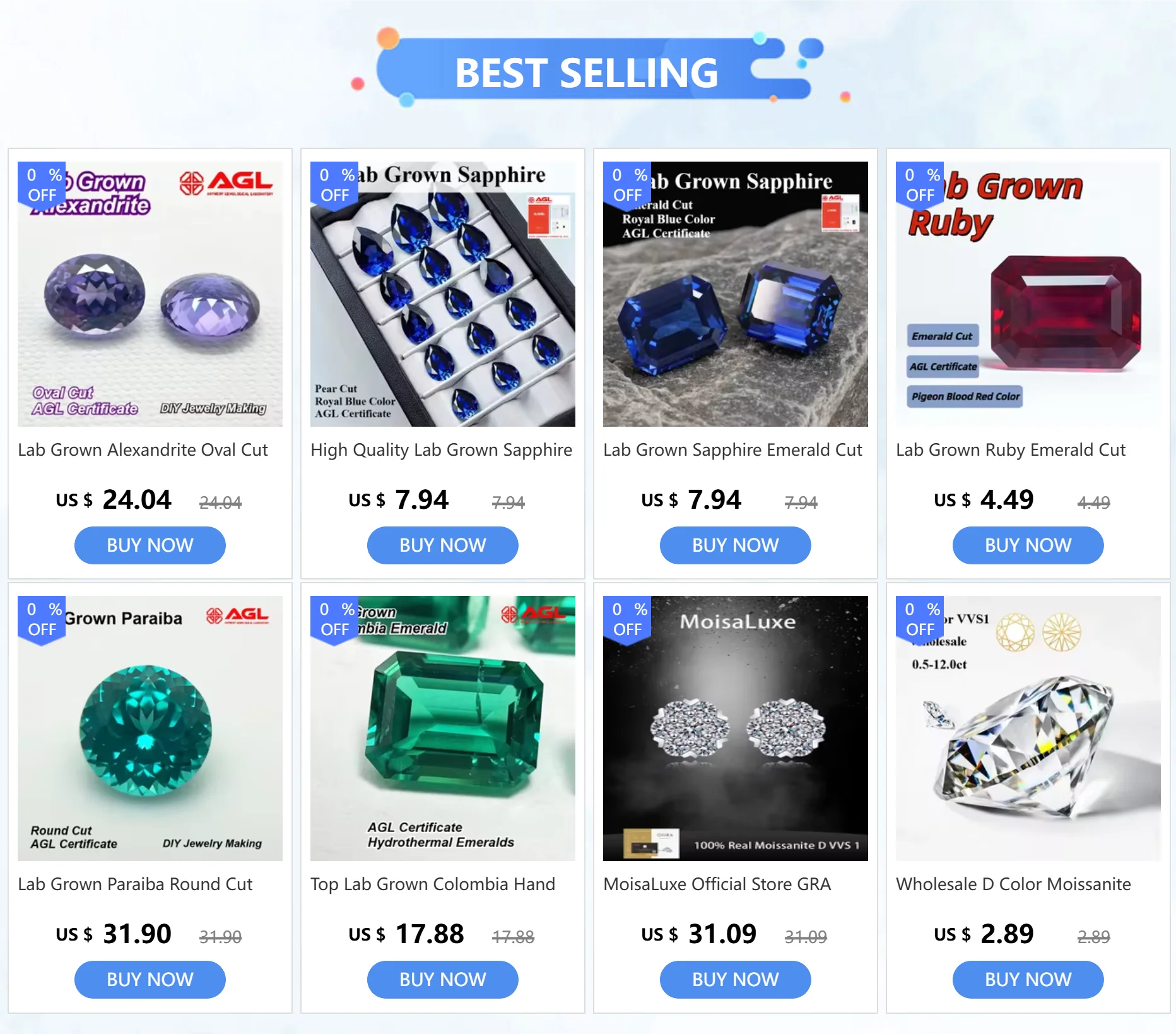 A-Lab Grown Sapphire Round Cut Royal Blue Farbe DIY Schmuckherstellung Ring Halskette Hauptmaterialien wählbar AGL-Zertifikat – Detail 1