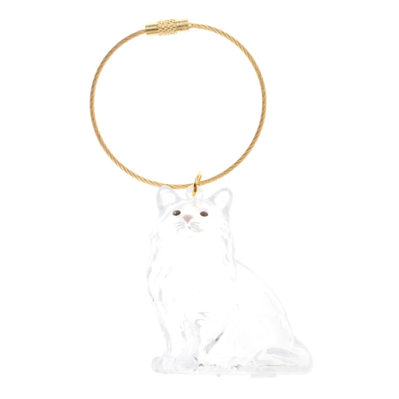 

Pet Hair Container Hanging Accessories Kitten-Shaped Body Carry Along Pendant