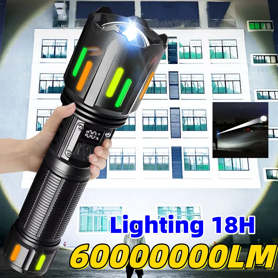 60000000lm-most-powerful-led-flashlight-usb-rechargeable-aluminum-alloy-torch-outdoor-waterproof-camping-hiking-tactical-lantern