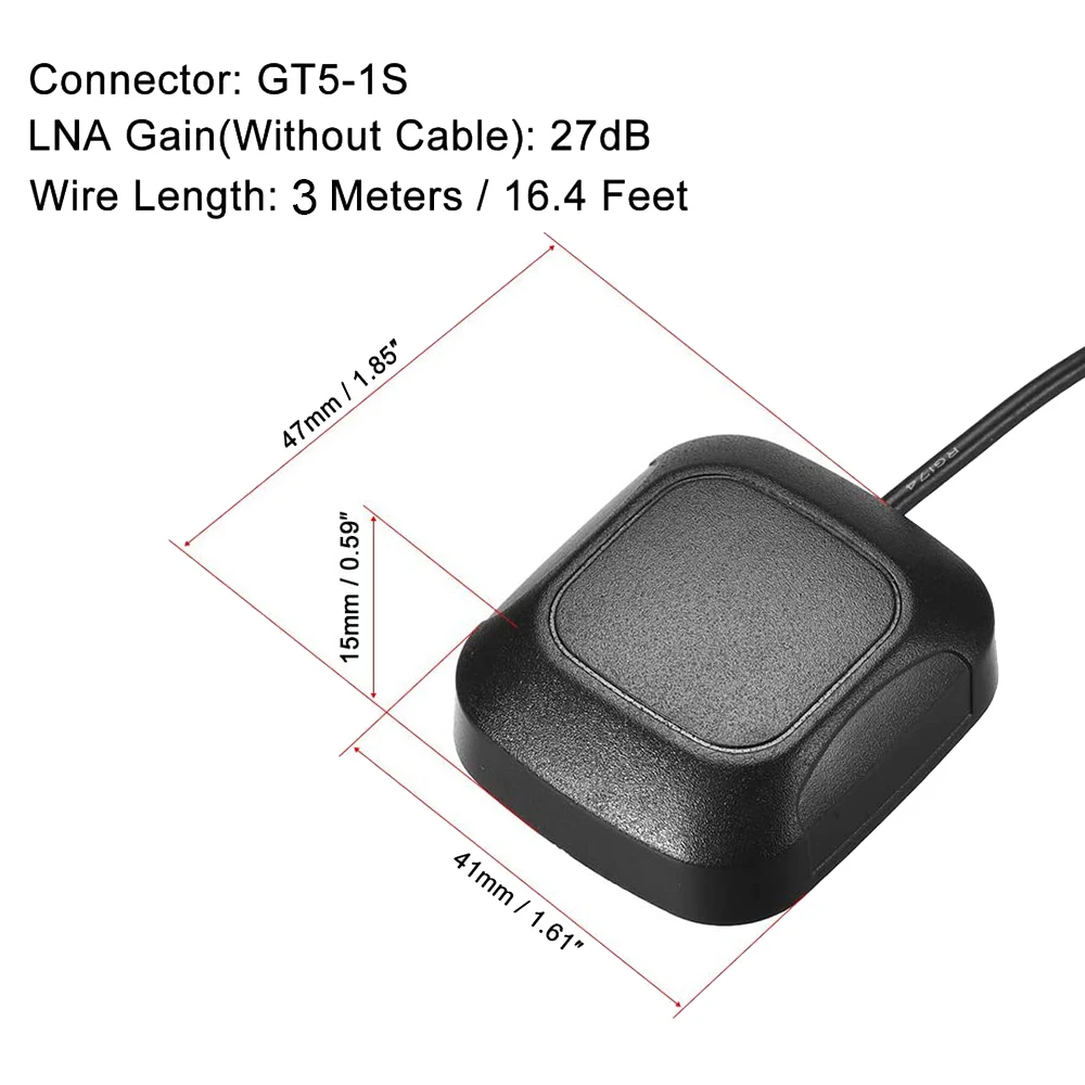 Cable conector de antena de navegación GPS para coche, Conector de GT5-1S para Alpine Kenwood, JVC, Toyota, Honda, Nissan, 3M