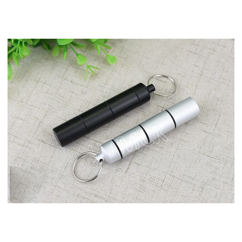 Mini Portable Aluminum Waterproof Pill Box Cases Sealed 3 Times Grids A Day Organizer Tablet Travel Medicine Vitamin Fish Oils
