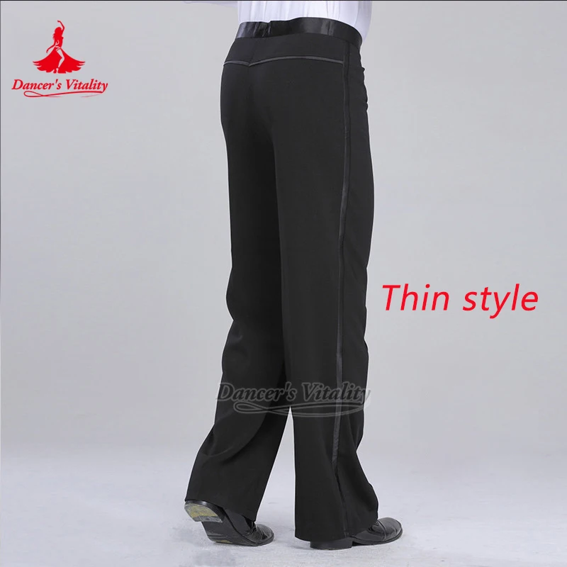 Adult Latin Dance Practise Stripes Trousers for Men Dancer's Vitality Standard Ballroom Training Professional Outfit Matching
