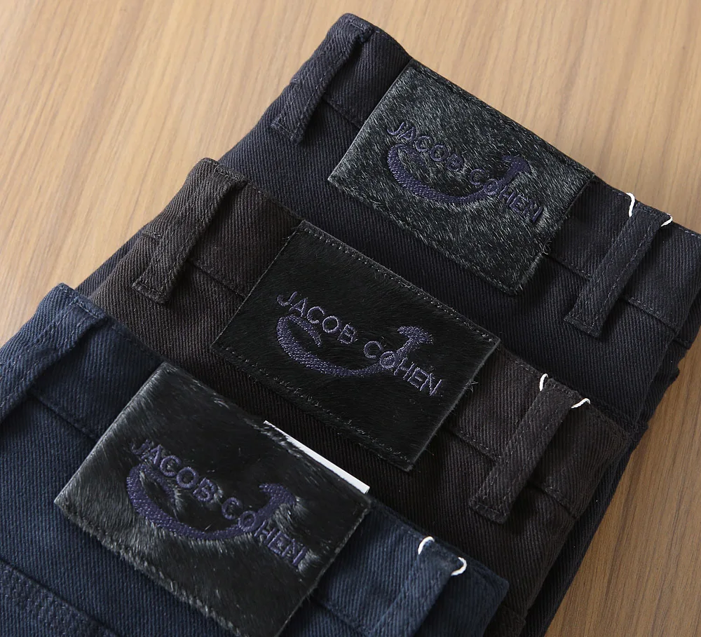 BLLIYOSS Men Jeans Thin Cotton 2025 Autumn winter New Casual Embroidery comfortable Fashion size 30-40 Pants Old money