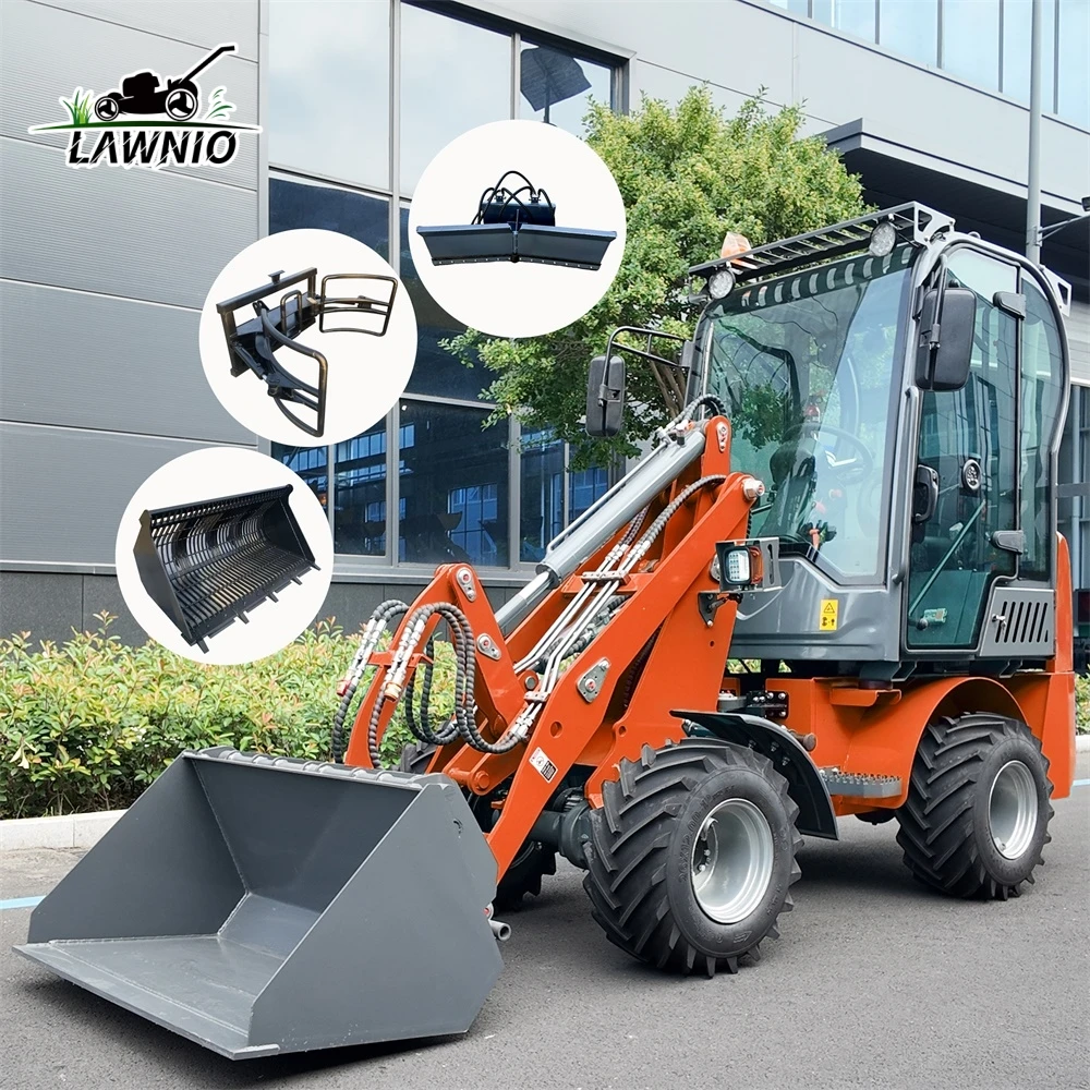 Free Shipping Electric Loader  1780mm Dump Height Combined with Compact Design for Indoor Work Wheel Loader