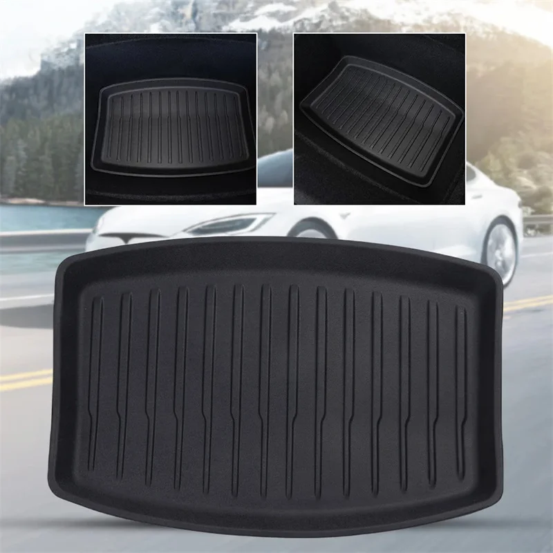 Per il 2024 Tesla Model Y/Frunk Mats TPE anteriore posteriore Cargo Liner Trunk Tray tappetino protettivo per Tesla Model 3 + Highland