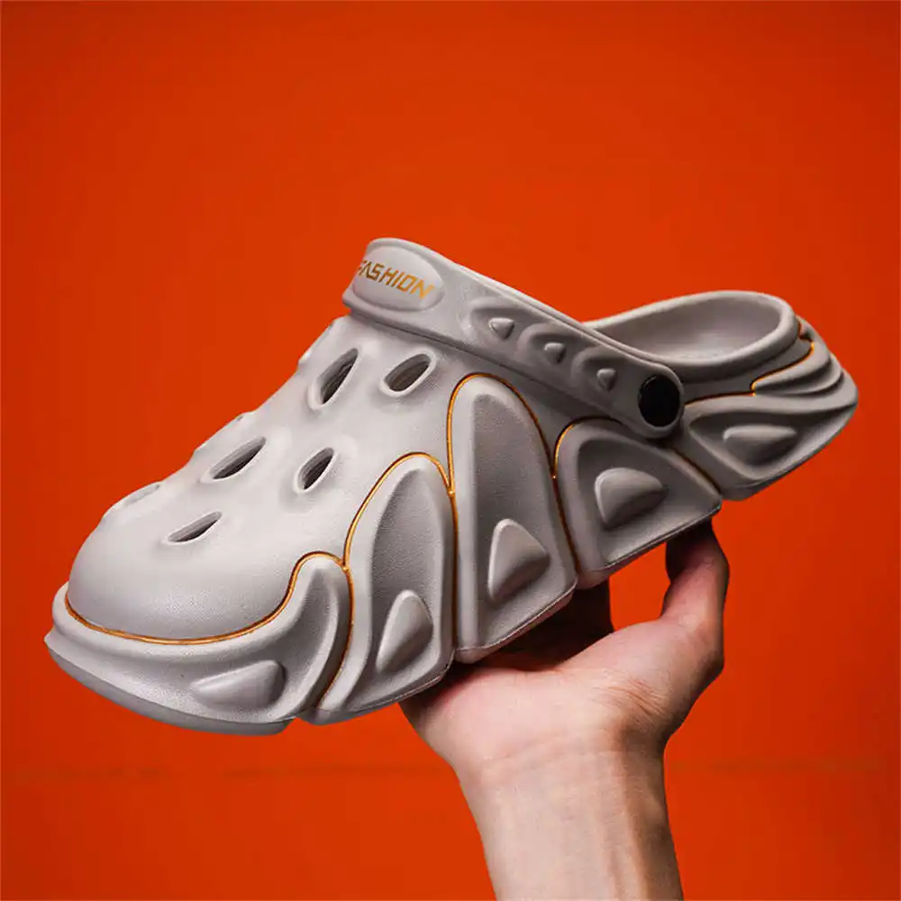 

Мужские кроссовки и сандалии с закрытым носком, нескользящие, большие размеры, белые, для бега, спортивные, популярные, в наличии