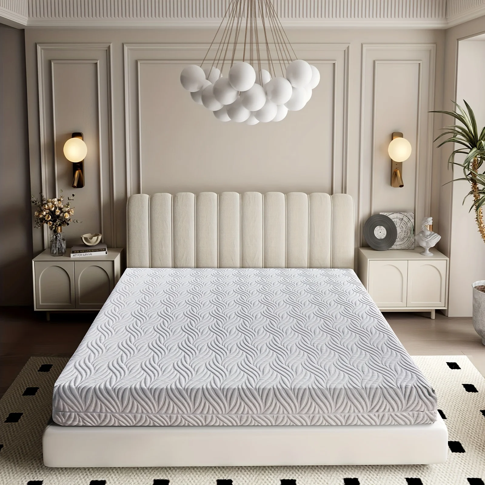 Size Mattress - 10 Inch Medium-Firm Gel Memory Foam Mattress In A Box For Comfortable Sleep, Supportive Pressure Relief