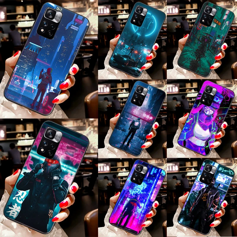 Cyberpunks For Xiaomi Redmi Note 12 11 Pro Case For Redmi Note 10 Pro 9 Pro 8 Pro 11S 10S 9A 9C 12C 9T 10C