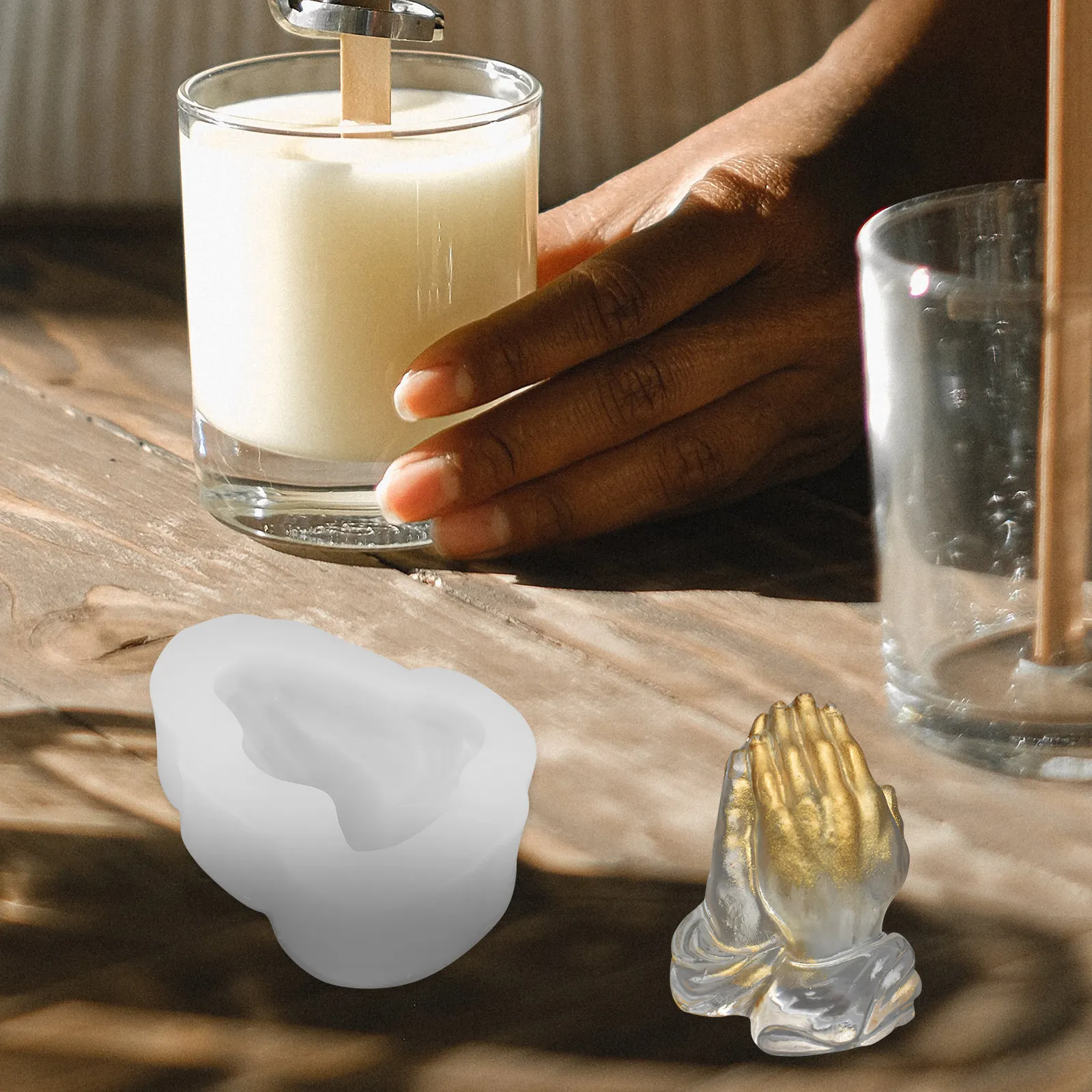 

2Pcs Translucent Buddha Bead Silicone Mold Flexible Non Deformable for DIY Jewelry Pendant Chocolate Clay Cake Baking Craft Mold