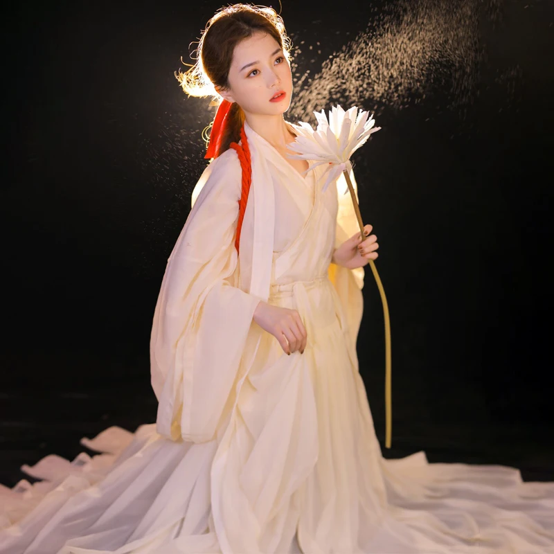 Hanfu women's Ancient Costume Adult Student Festival Outfit Ancient Folk Dance Costumes Oriental Asian Fairy Princess Cosplay