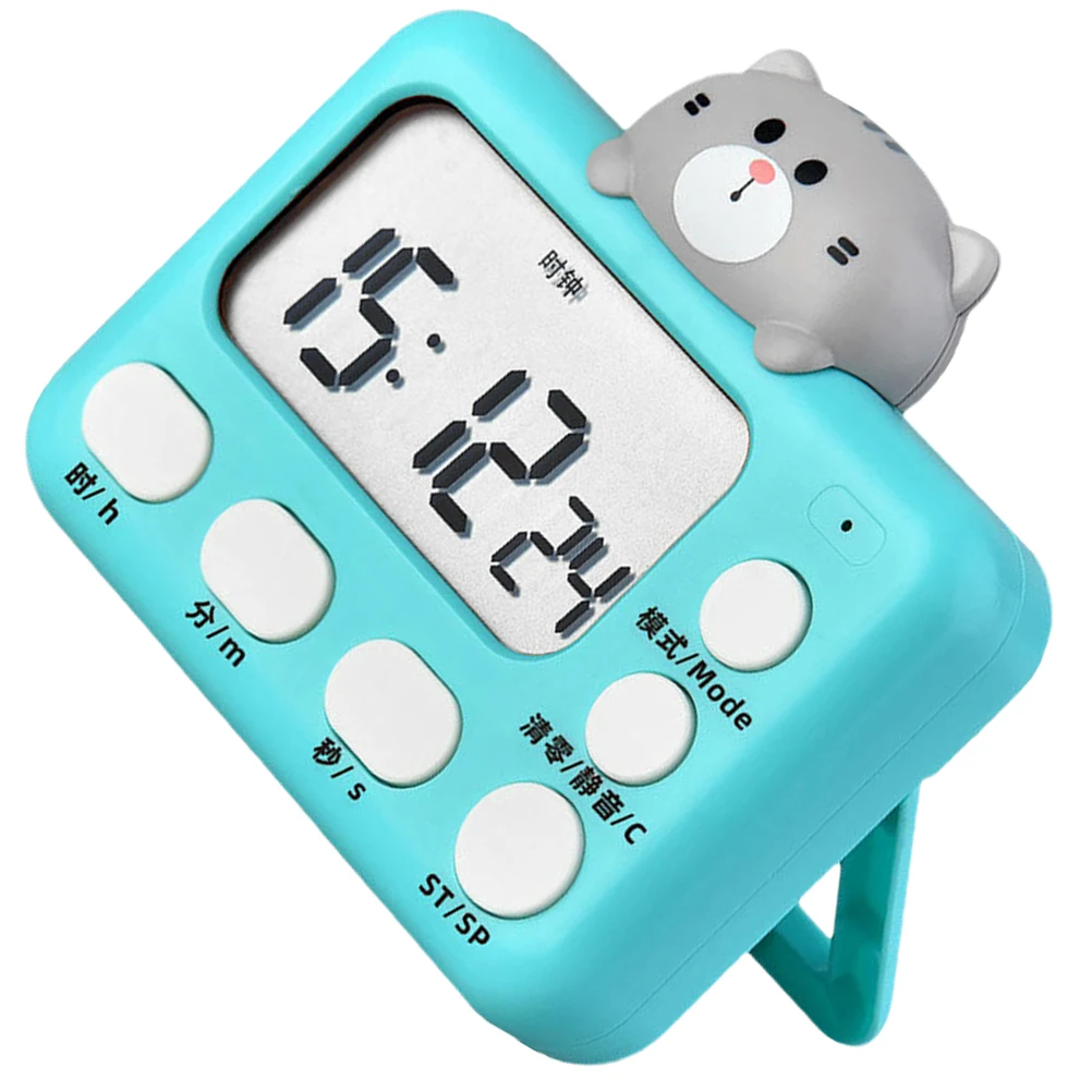 

Electronic Cat Timer Small Kitchen Cooking Countdown Plastic Desk Student Home Decor RB634 Practical Tool