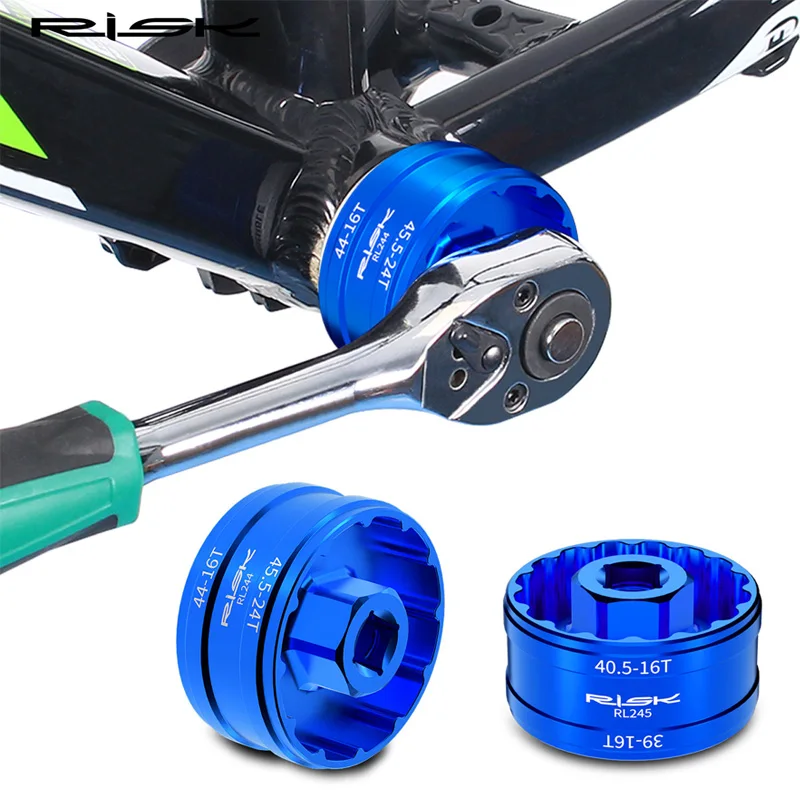 RISK bicycle bottom bracket Removal Tool Threaded bottom bracket Repair Tool for BB44-45.5 BB39-40.5 DUB BB52 RS500 BBR60  MT800