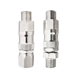2 Pieces of 1/ 4inch 360-Degree Swivel Joints for Airless Paint Sprayers, Stainless Steel Swivel Joints for Airless High-Pressure Spray Guns and Hose Swivel Joints