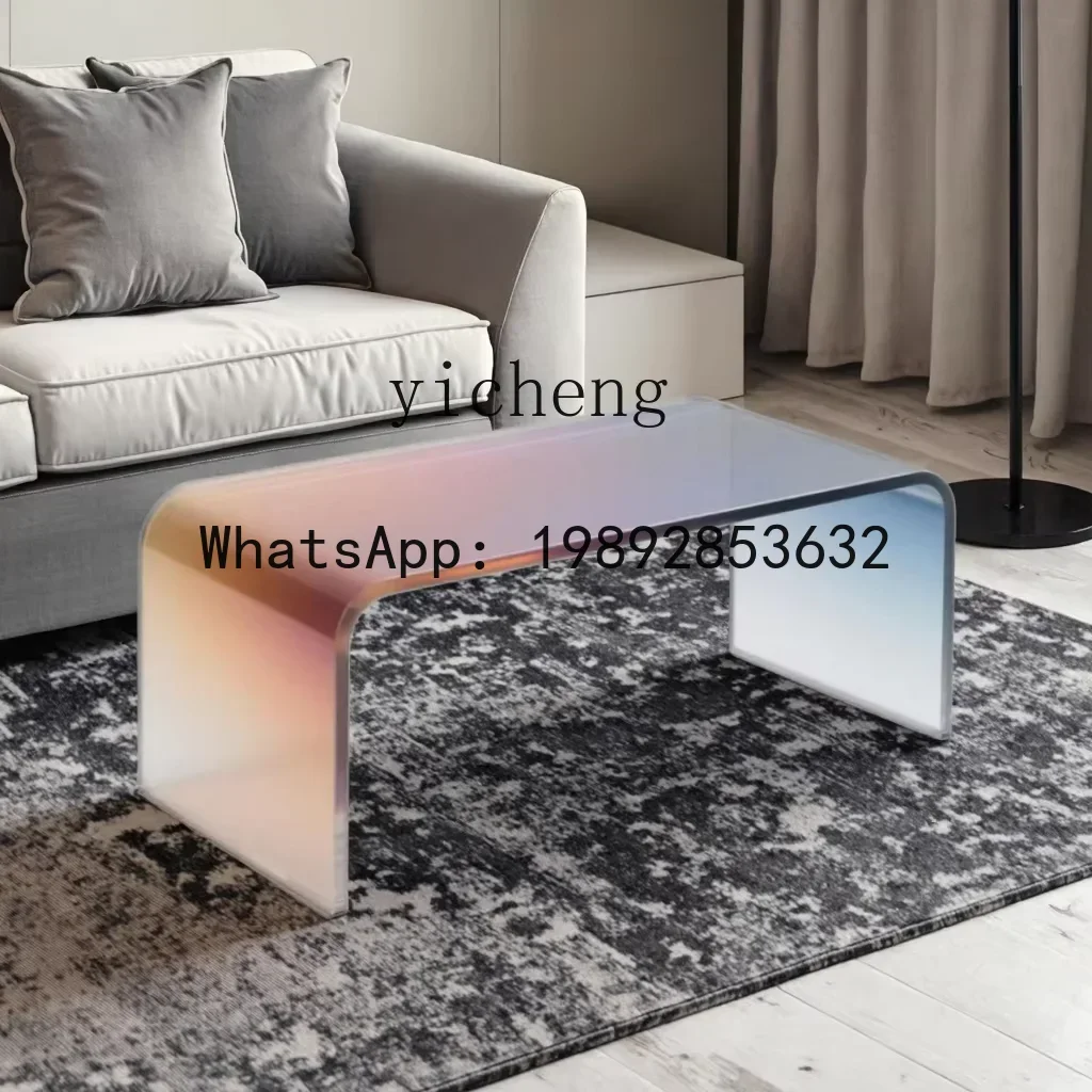 coffee table living room home sofa side table gradual change color model room small apartment table