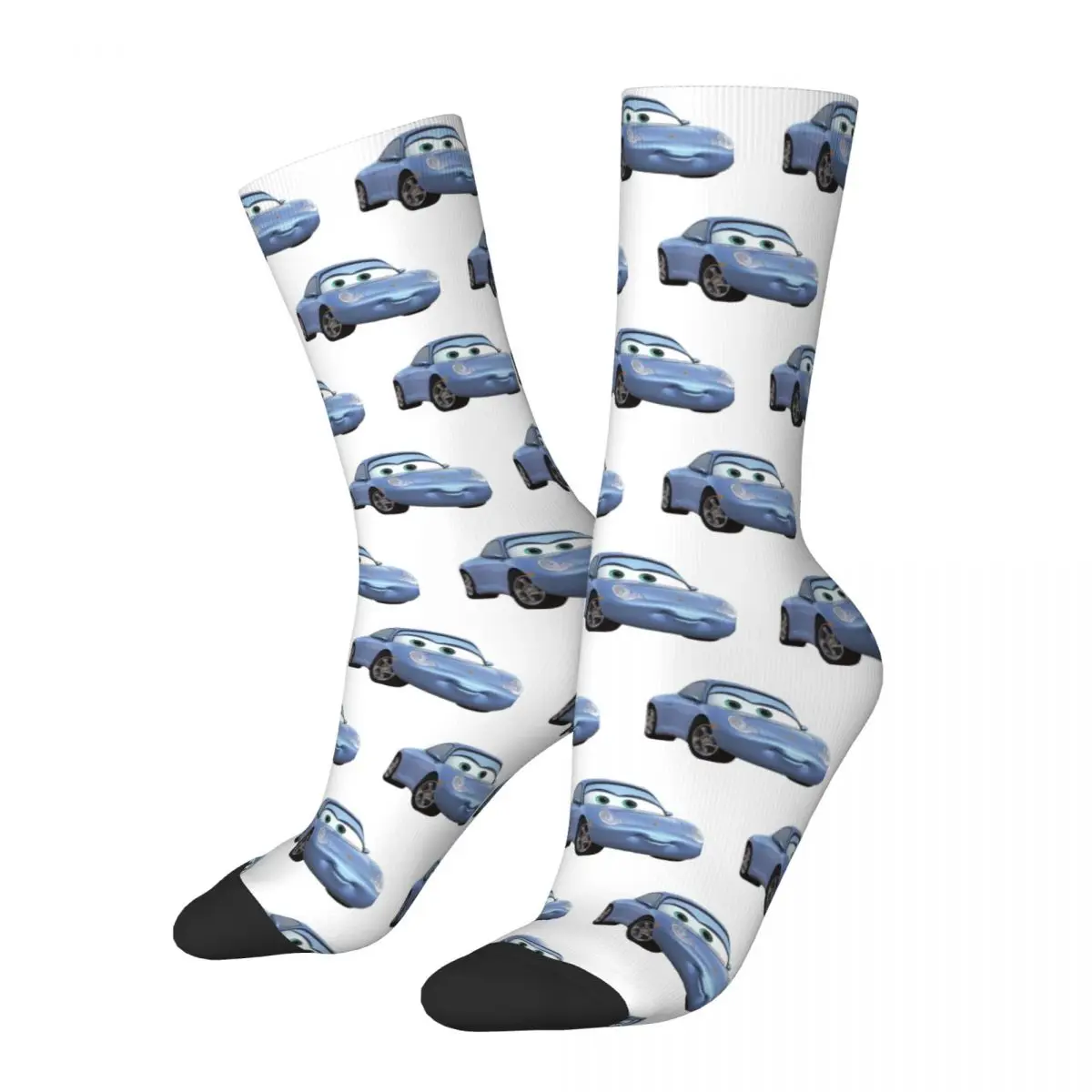 Sally I'm Lightning Cars Mcqueen Socks for Men Women Cute Fashion Socks Harajuku Product Middle Tube Socks Wonderful Gifts