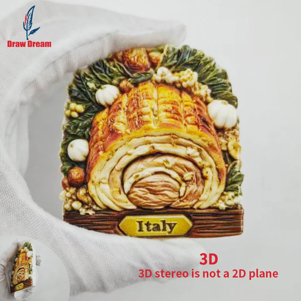 1 Stück Italienischer Kühlschrankmagnet, Weltreise-Souvenir-Sammlerstück, Geeignet für Heim- und Bürodekoration, Personalisierter Exklusiver Reise-Souvenir-Magnet, Heimdekoration, Küche, Zimmer, Büro,