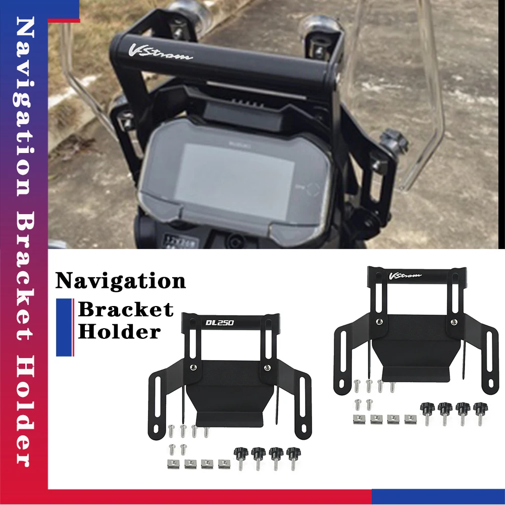 Motorcycle For SUZUKI V-STROM DL250 DL 250 V-STROM Navigation Support Windshield Lifting Function Adjustment GPS Phone Bracket