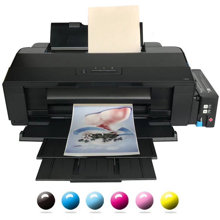 DTF color inkjet printer PET film printing A3 L1800 continous inkjet printer for epson l1800 printer inkjet