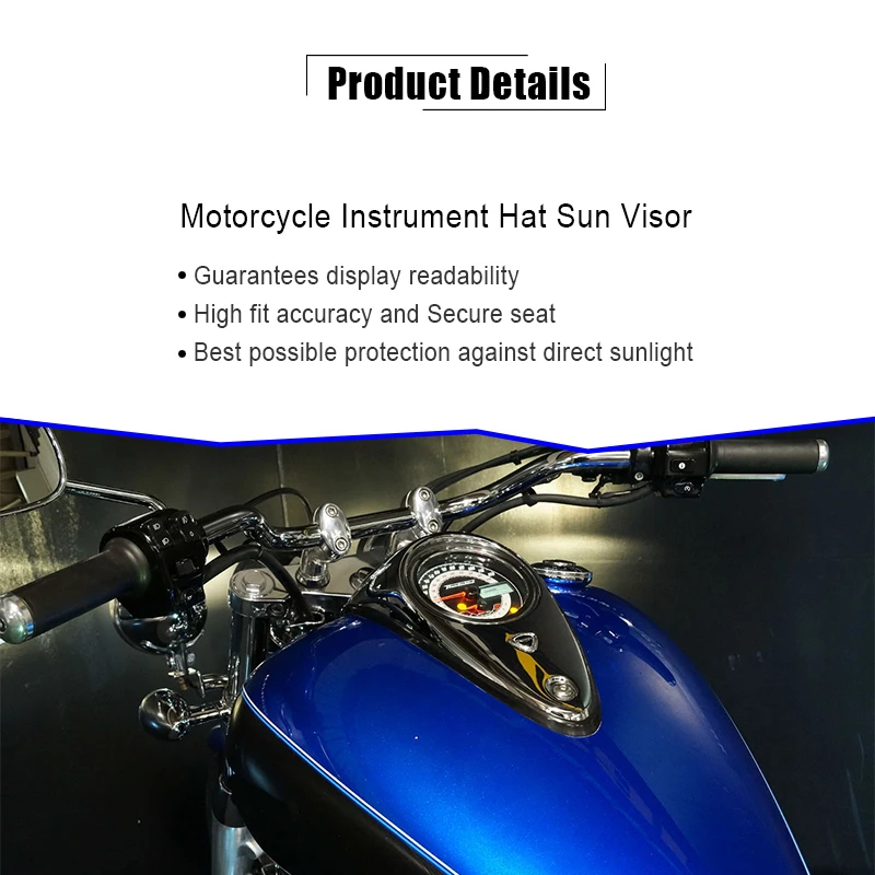 Motorcycle Water Transfer Print Black Instrument Hat Sun Visor Meter Cover Guard Fit For Thunderbird 160 / Thunderbird Storm