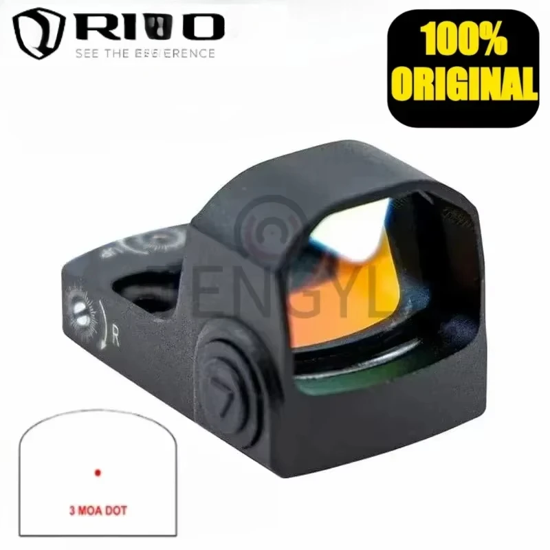 

Red Dot Original Optics Tactic 3 MOA Compact Sight RMSC Footprint Fit Real Weapon Glock G43X/Hellcat/P365XL Pistol