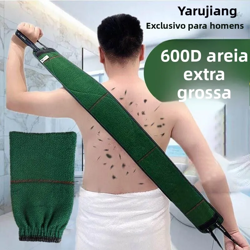 厚手のメンズバスタオル-特殊粗砂シャワークロス-ロングストリップ背中洗いツール-家庭用強力泥落とし